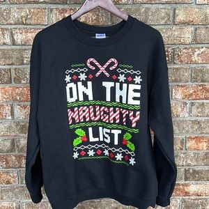 Holiday sweatshirt crewneck. Size large